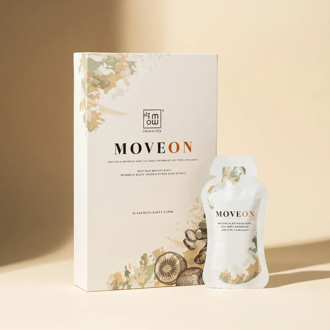 MoveOn box and sachet